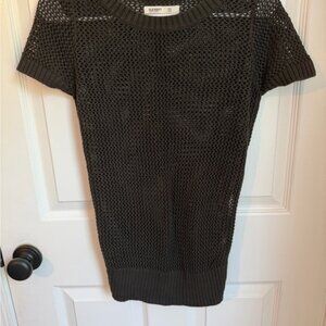 3/$15 | Womens Open Knit Sweater Tee Chocolate Brown XS